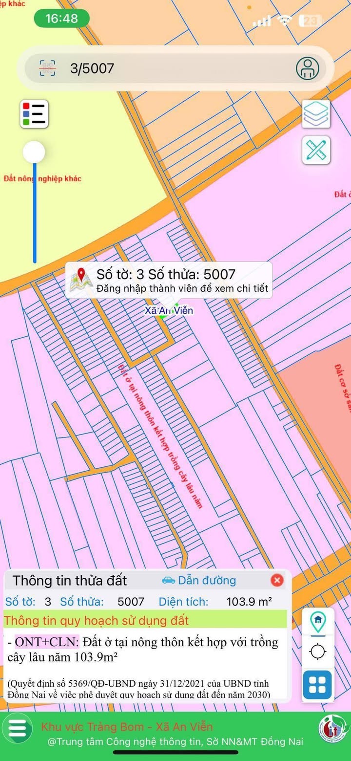 Đất thổ cư An Viễn, Trảng Bom 80m² giá chỉ 800 triệu - Cơ hội đầu tư hiếm có!
