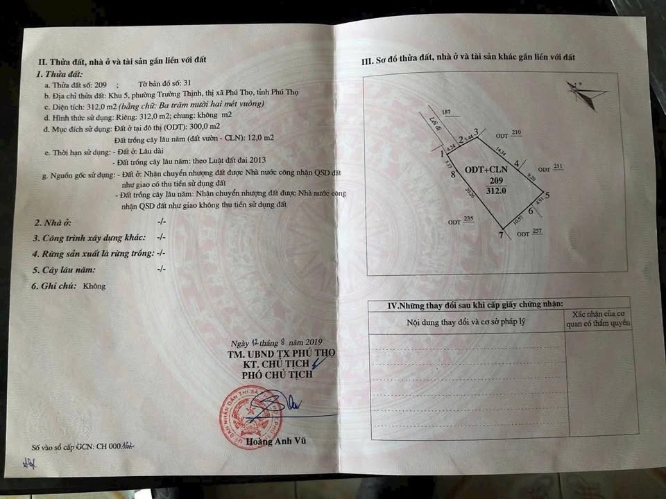 Đất nở hậu tại Cao Bang, Phú Thọ 312m² giá 2.6 tỷ - Đầu tư sinh lời ngay!