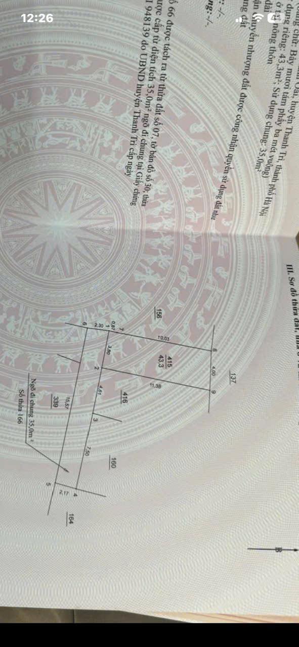 Đất nền làng Tó, Thanh Trì 43m² giá thỏa thuận - Cơ hội đầu tư hấp dẫn!