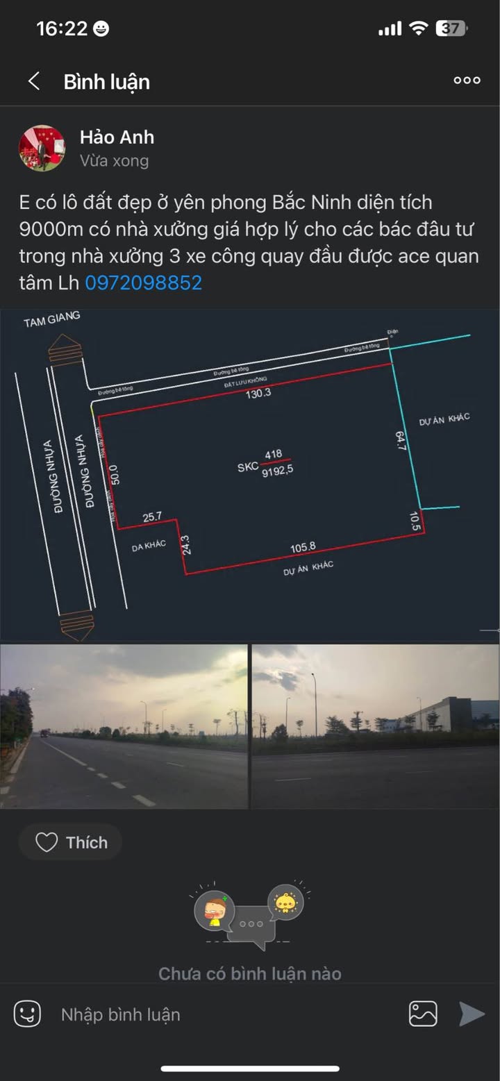 Kho xưởng tại Yên Phong Bắc Ninh 9000m² - Giá hợp lý cho nhà đầu tư!