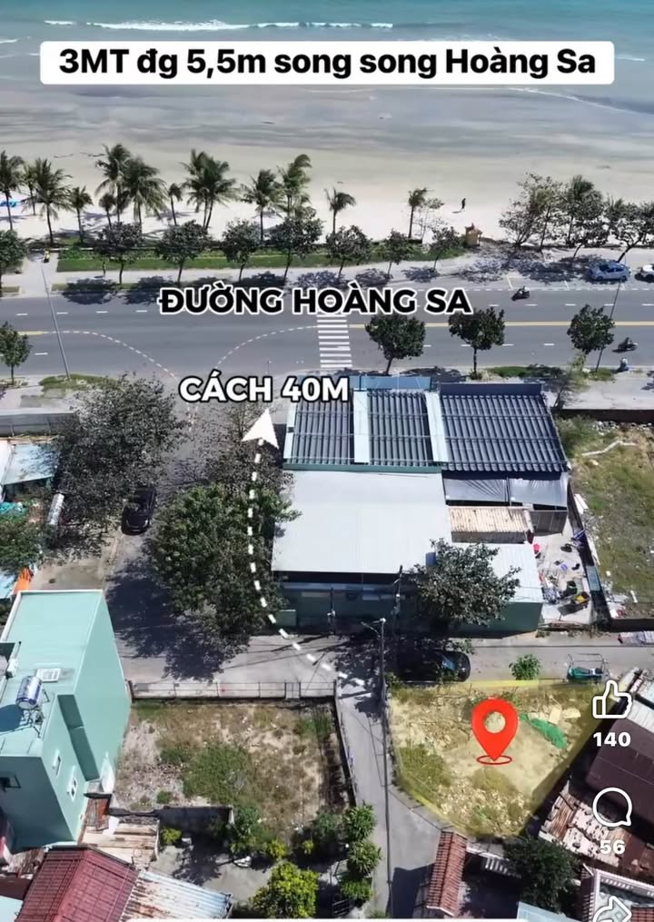 Đất nền Hoàng Sa Đà Nẵng 100m² giá 13 tỷ - Vị trí đắc địa sát biển!