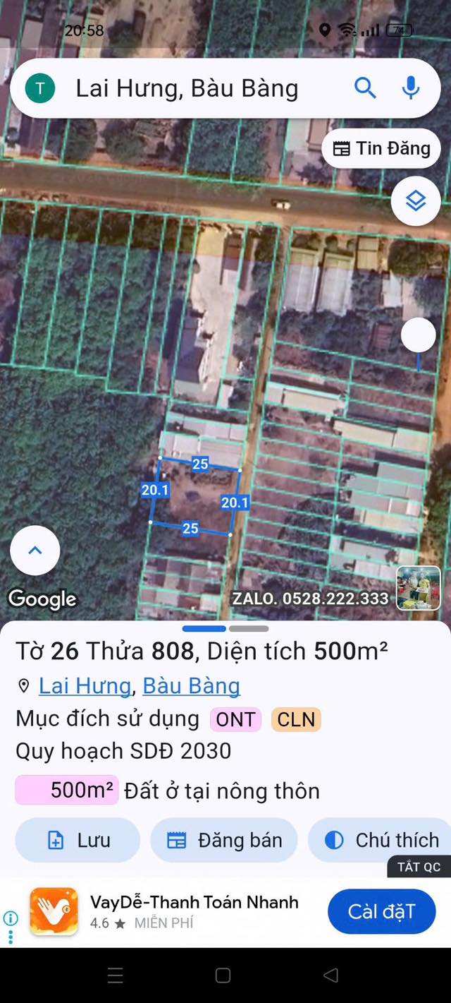 Đất nền 500m² tại KP Bến Tượng - Vị trí đẹp, giá chỉ 2 tỷ - Bán gấp!