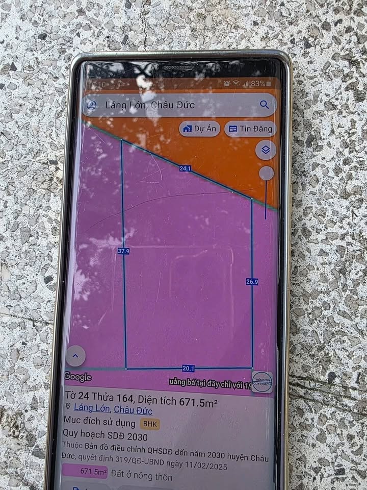 Đất mặt tiền kinh doanh Mỹ Xuân - Ngãi Giao 24m² giá 6 tỷ - Cơ hội đầu tư hiếm có!