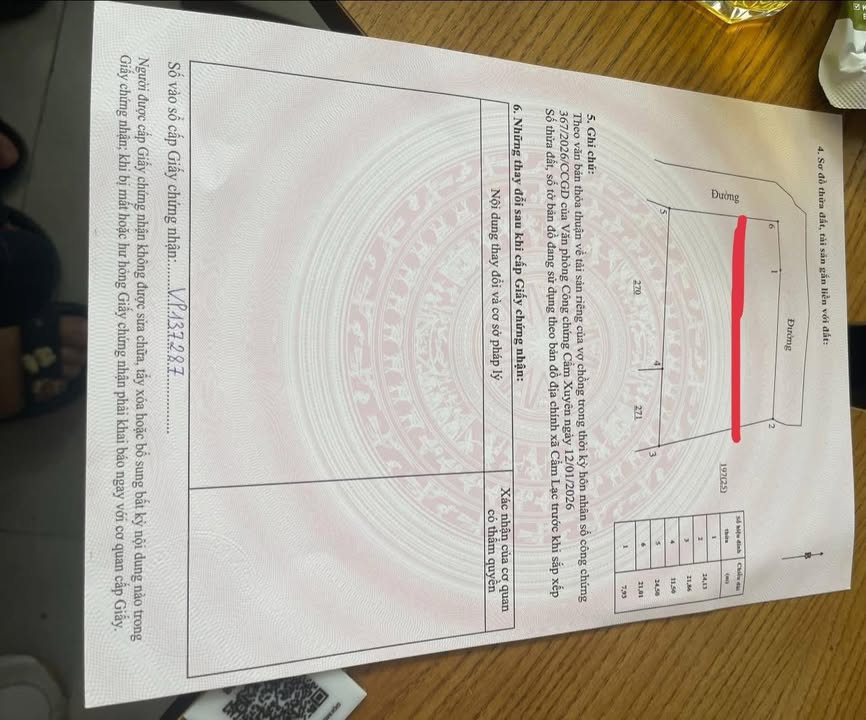 Đất nền lô góc 2 mặt tiền xã Cẩm Lạc 224m² chỉ 3xx triệu - Cơ hội đầu tư hấp dẫn!