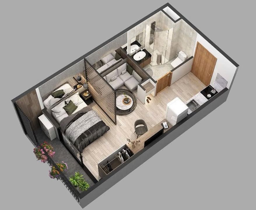 Căn hộ Studio Vinhomes Ocean Park Gia Lâm 30m² giá 2.5 tỷ - Không gian thoáng đãng, view bể bơi