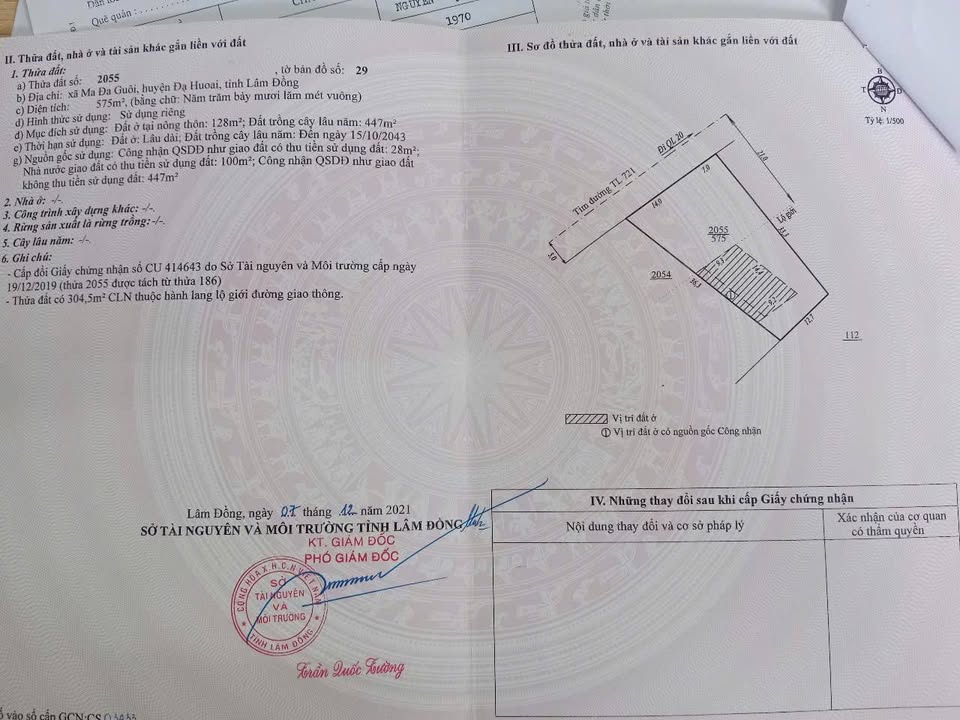 FrontHouse mặt tiền Đường Tỉnh Lộ 721, Huyện Đạ Huoai, 419m² giá 1.4 tỷ - Đầu tư sinh lời ngay!