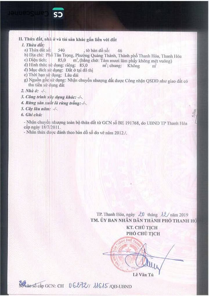Nhà đẹp Phường Quảng Thành 85m² giá 2.35 tỷ - Ô tô vào nhà, vị trí vàng!