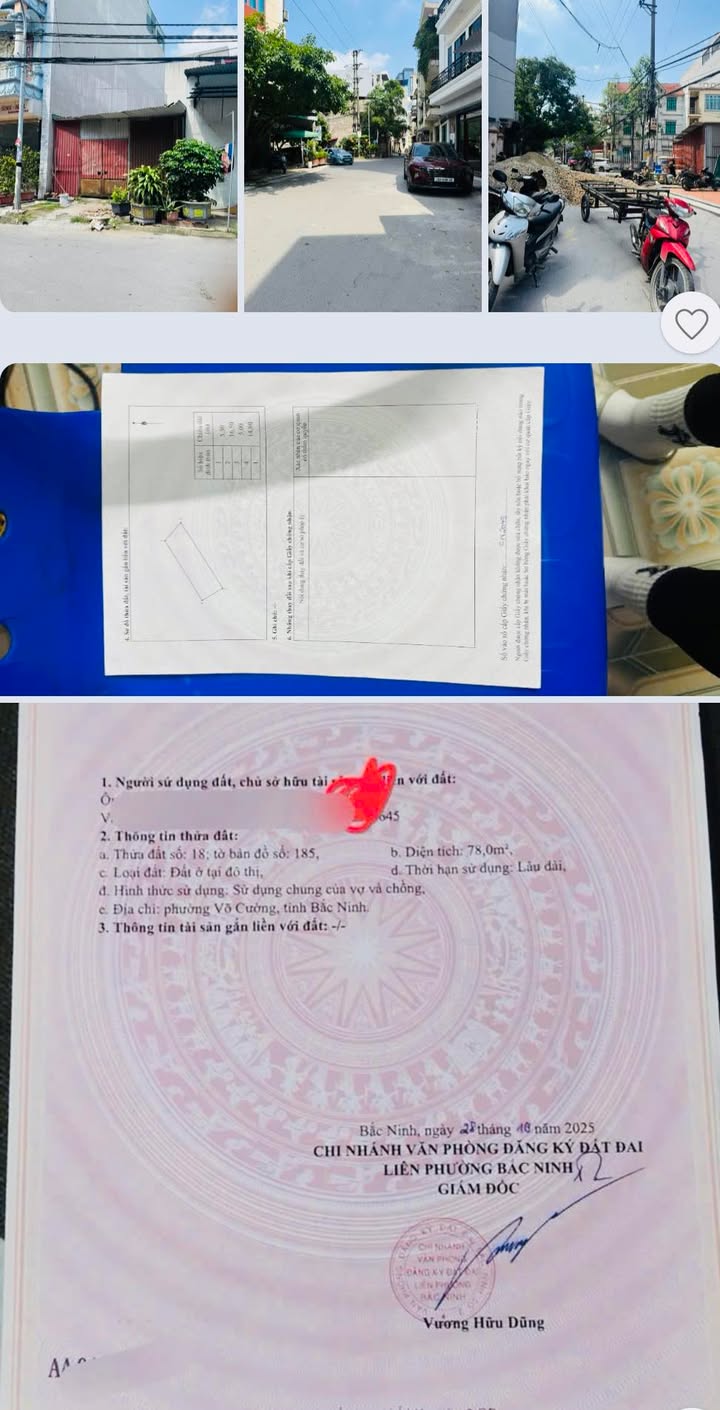 Đất nền khu 2 phường Đại Phúc 78m² giá 8 tỷ - Mặt tiền ô tô, gần chợ!