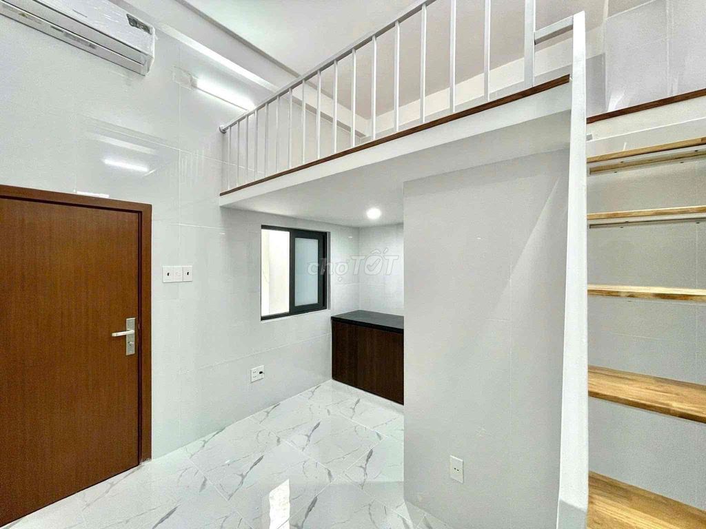 Phòng mới gác cao Quận 8 - Thang máy, hầm xe rộng, ở ngay!