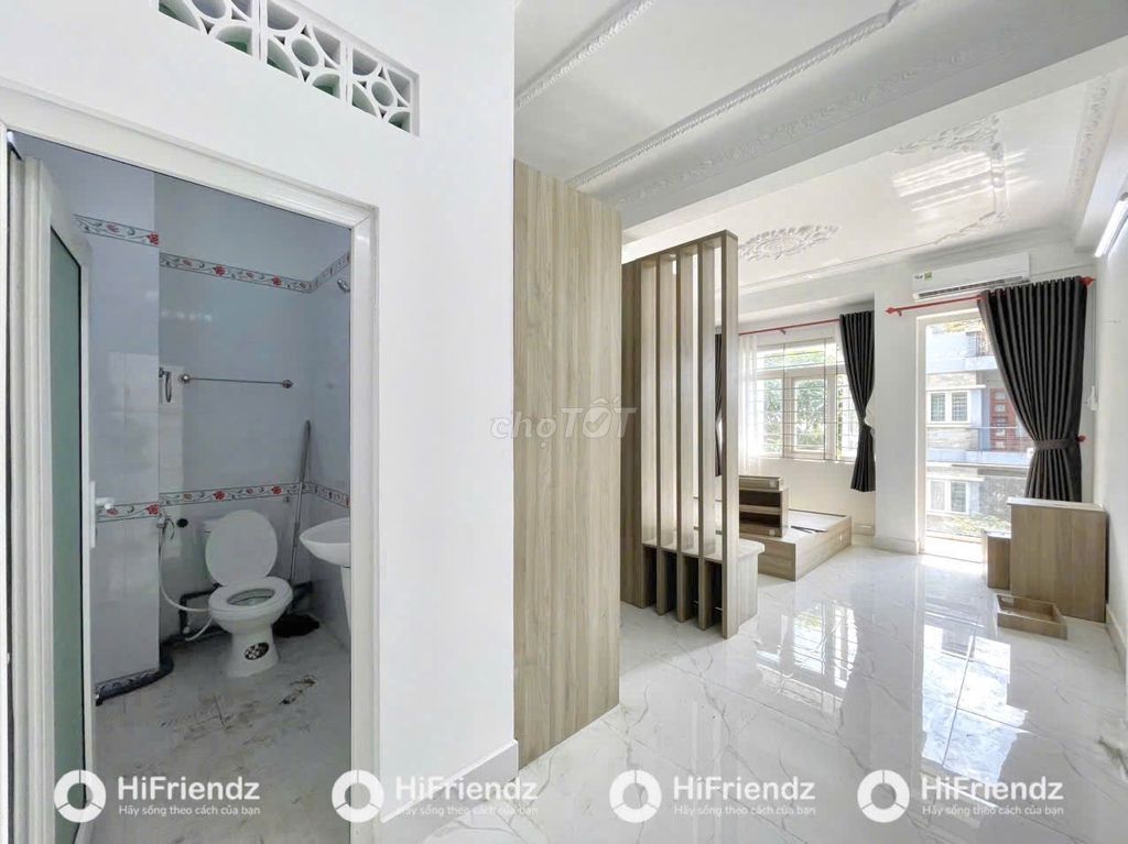 Căn hộ dịch vụ 1PN tách bếp có ban công siêu thoáng 42m² giá 6 triệu - Giảm 500K tháng đầu!
