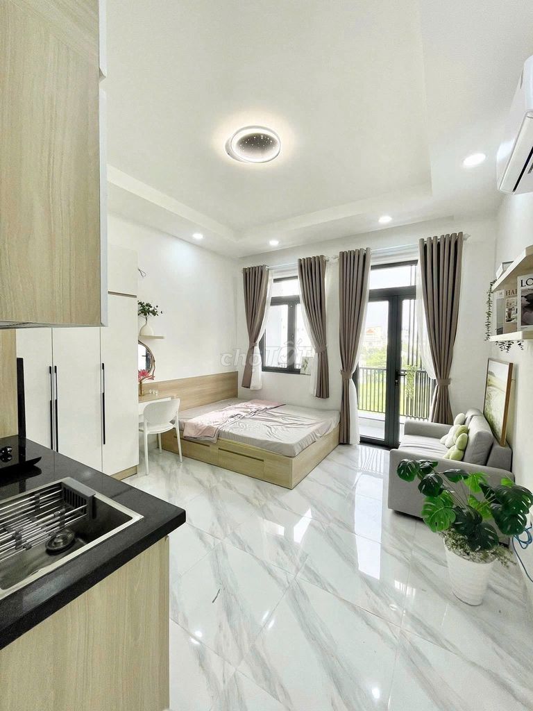 Căn hộ mini Ung Văn Khiêm 30m² giá 6.2 triệu - Full nội thất, an ninh tốt!
