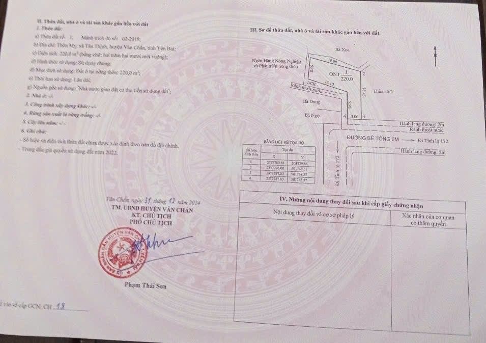 Đất nền xã Cát Thịnh, Văn Chấn, Yên Bái 200m² - Giá thỏa thuận hấp dẫn!