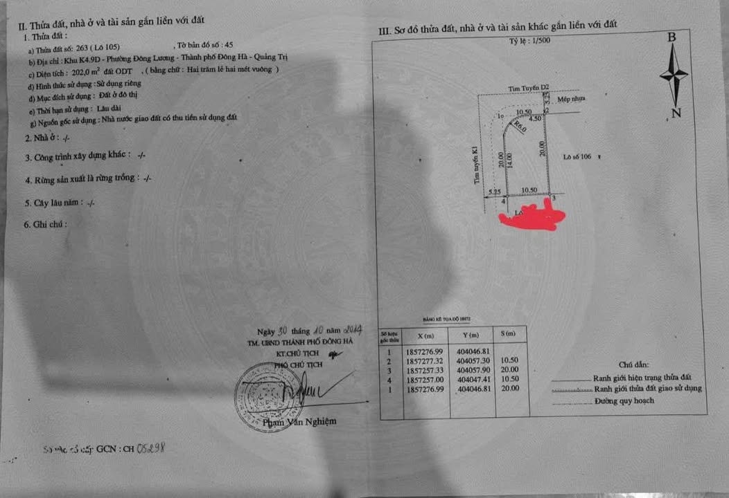 Đất nền 2 mặt tiền đường Lý Đạo Thành, Quận Đông Hà, 210m² - Cơ hội đầu tư tuyệt vời!