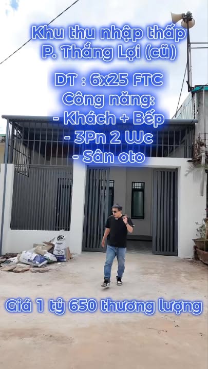 Nhà khu Thu Nhập Thấp, Phường Thắng Lợi, 150m² giá 1.65 tỷ - Chính chủ thương lượng!