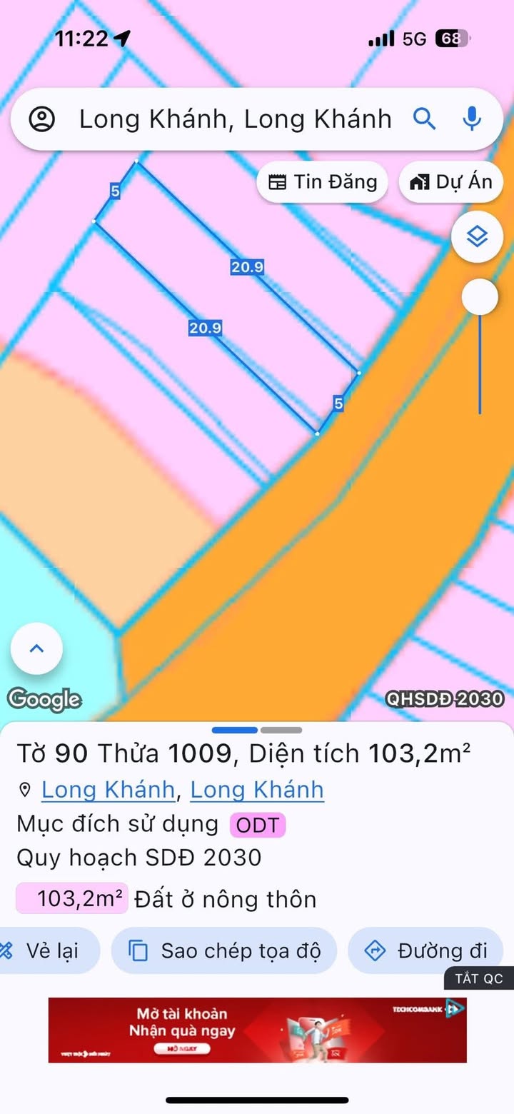 Đất thổ cư mặt tiền đường số 4 Bàu Trâm 100m² giá 1.45 tỷ - Đầu tư sinh lời!