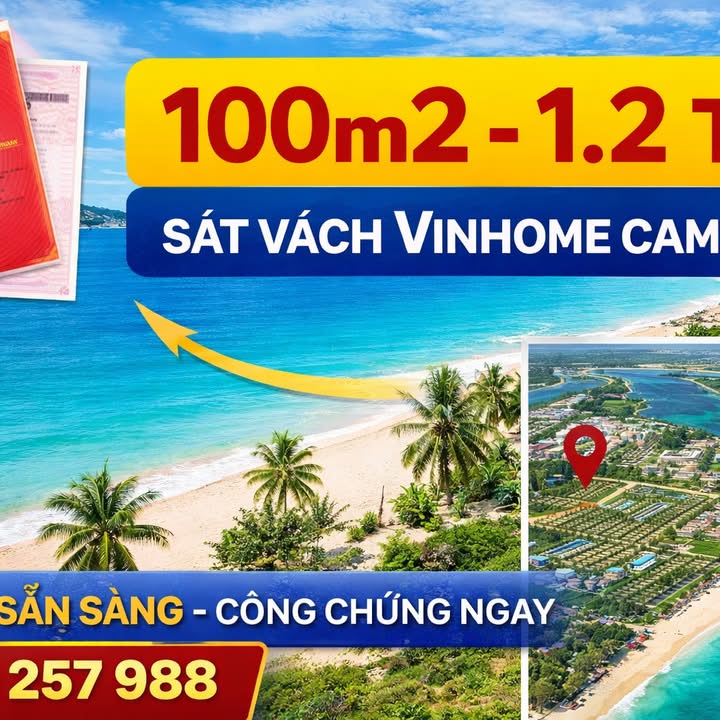 Đất nền Cam Lập Cam Ranh 100m² giá 1.2 tỷ - Ngôi nhà thứ 2 ven biển lý tưởng!