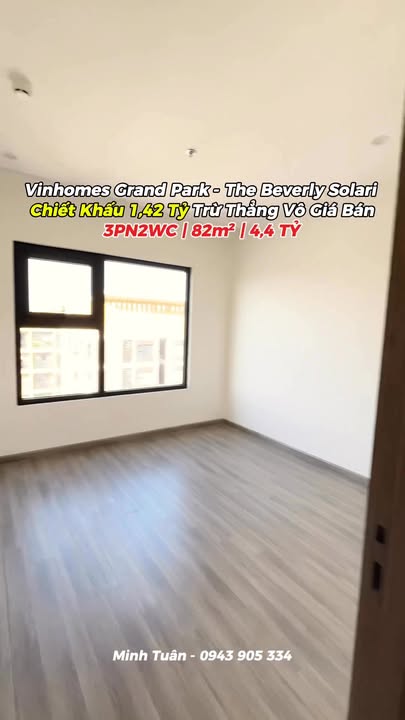 Căn hộ 3PN Vinhomes Grand Park 82m² giá 4.4 tỷ - View đỉnh, không thể bỏ lỡ!