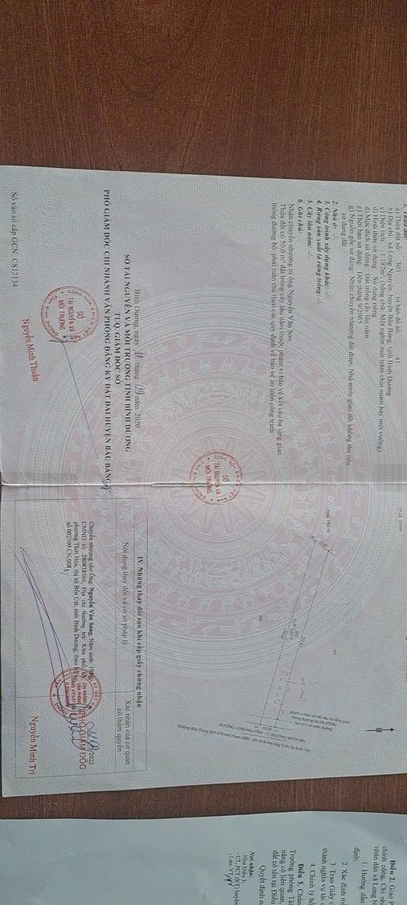 Đất nền Long Nguyên, Bàu Bàng 1220m² giá 1.7 tỷ - Cơ hội đầu tư tuyệt vời!