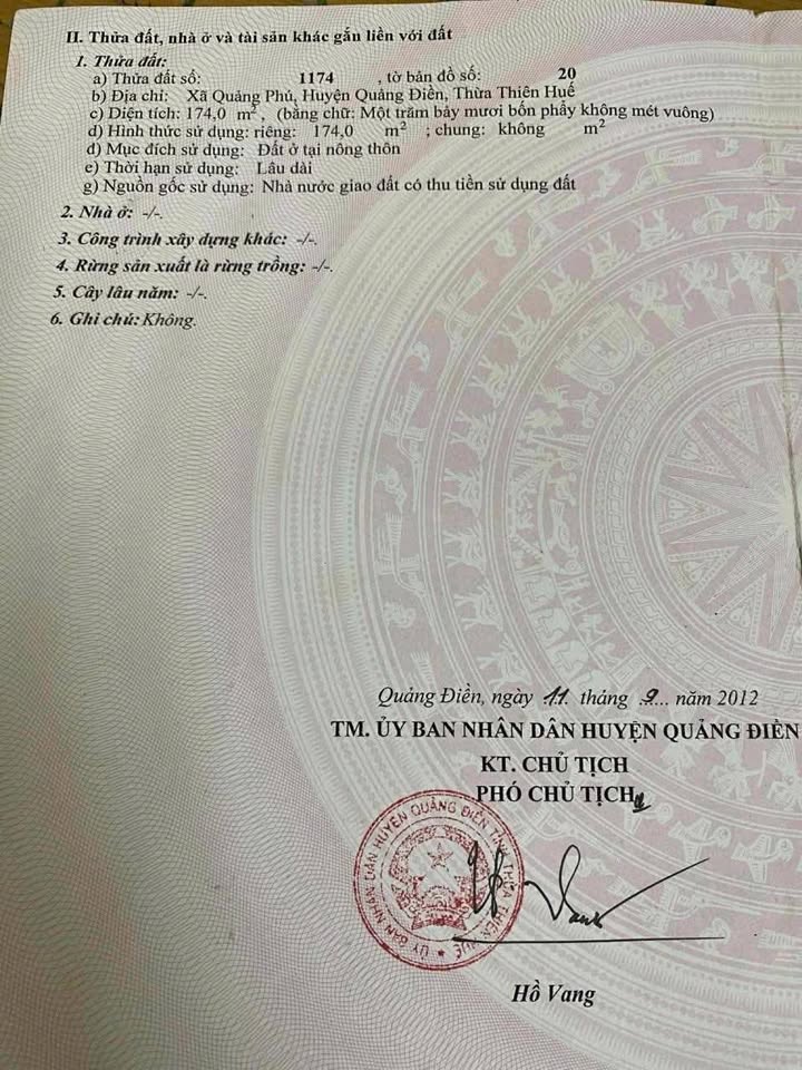 Đất nền Hạ Lang – Quảng Phú 174m² giá chỉ 900 triệu - Cơ hội đầu tư hấp dẫn!