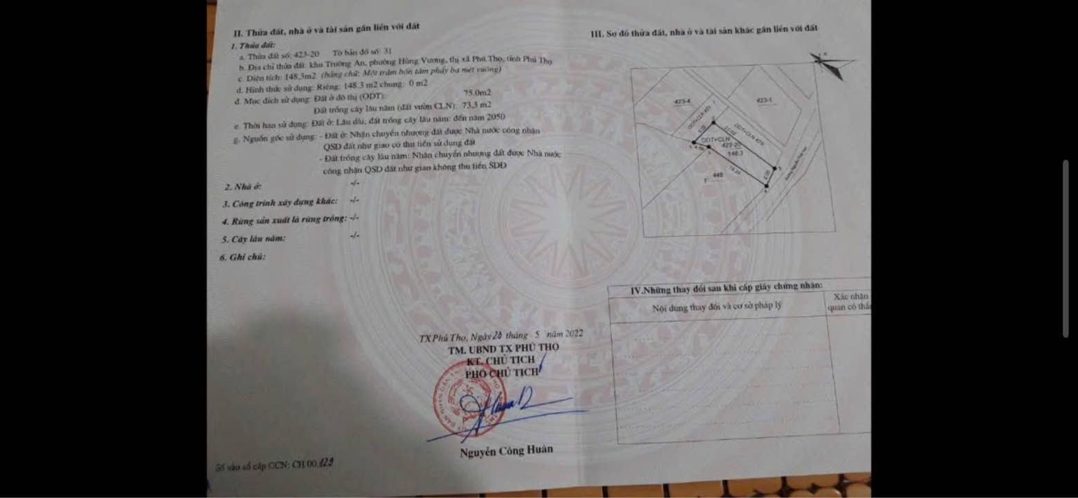 Nhà mới xây 148m² Phường Phú Thọ - Giá thỏa thuận, chính chủ bán gấp!