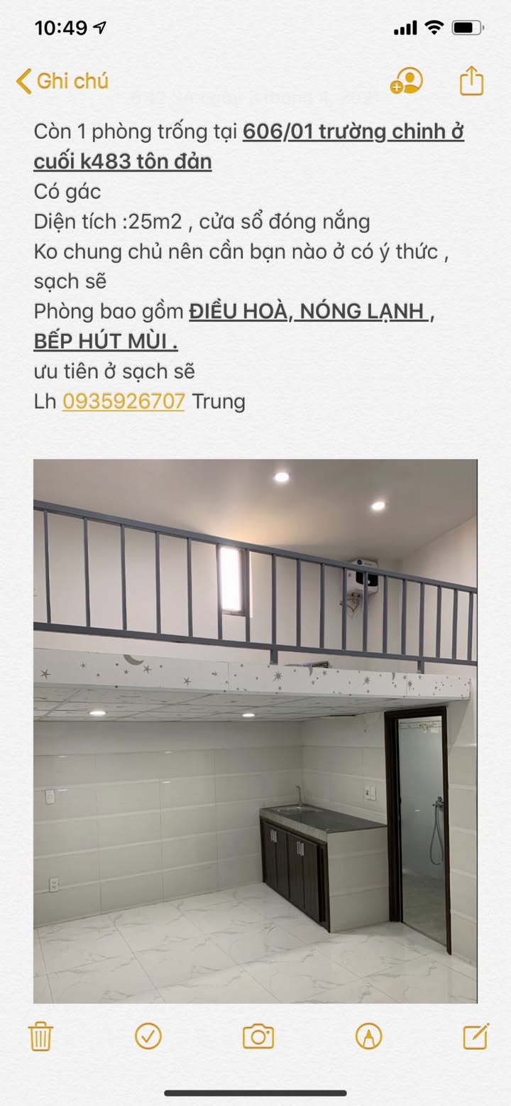 Phòng trọ 606/1 Trường Chinh 25m² giá tốt - Tiện nghi đầy đủ, an ninh đảm bảo!