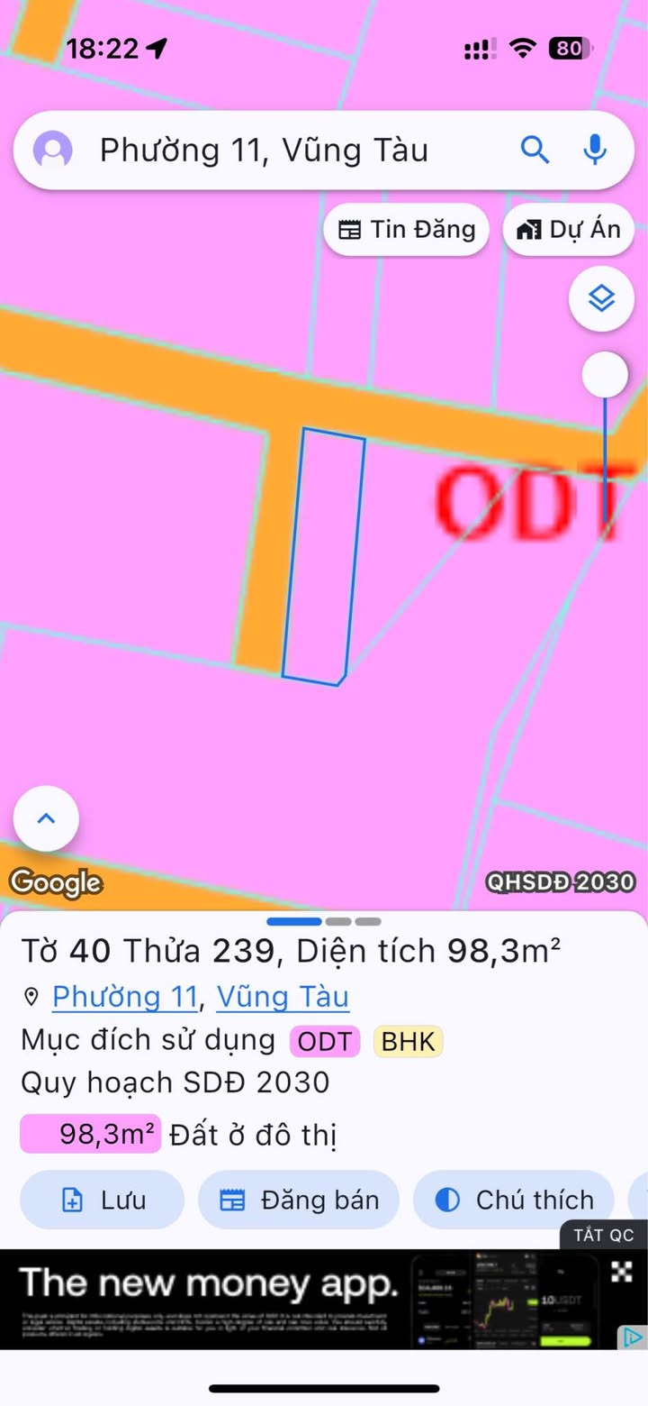 Lô đất hẻm 78 Đô Lương, Vũng Tàu 98m² giá 2.99 tỷ - Chính chủ bán gấp!