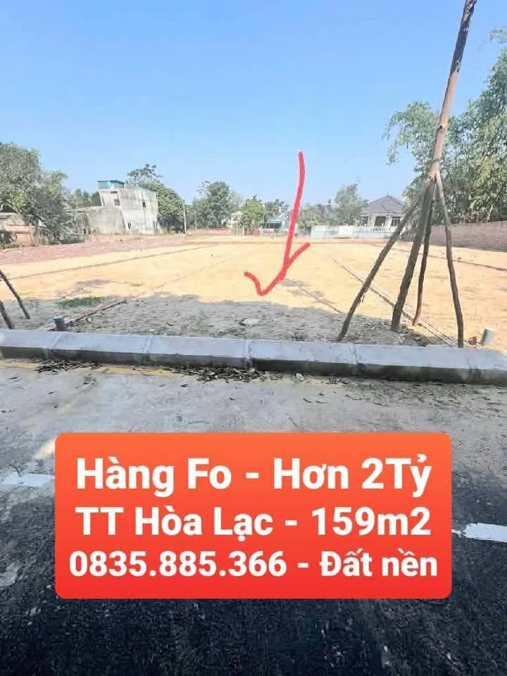 Đất nền phân lô Hòa Lạc 159m² giá 2 tỷ - Tiềm năng sinh lời cao!