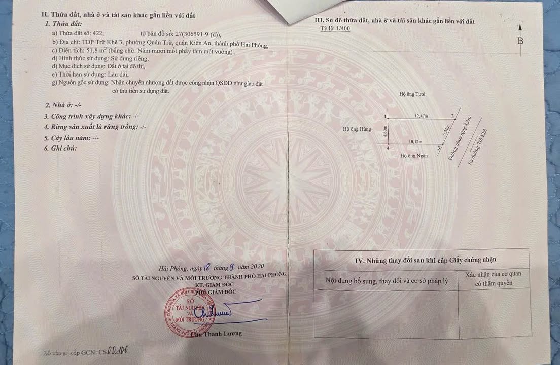 Lô đất Trữ Khê 3 Kiến An 52m² giá 3 tỷ - Cơ hội đầu tư tuyệt vời!