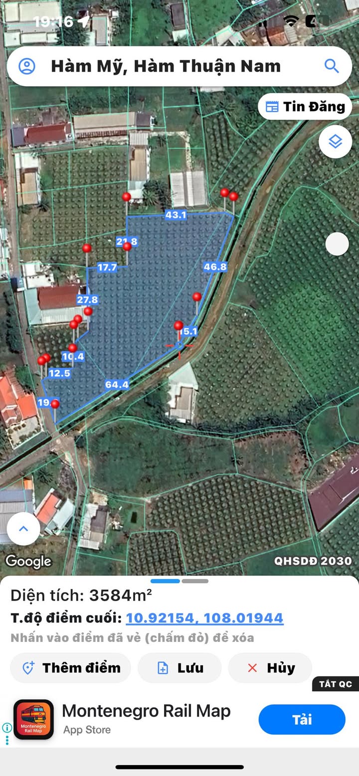 Đất nền 3.600m² tại Xã Hàm Kiệm, Huyện Hàm Thuận Nam - Tiềm năng đầu tư lớn!