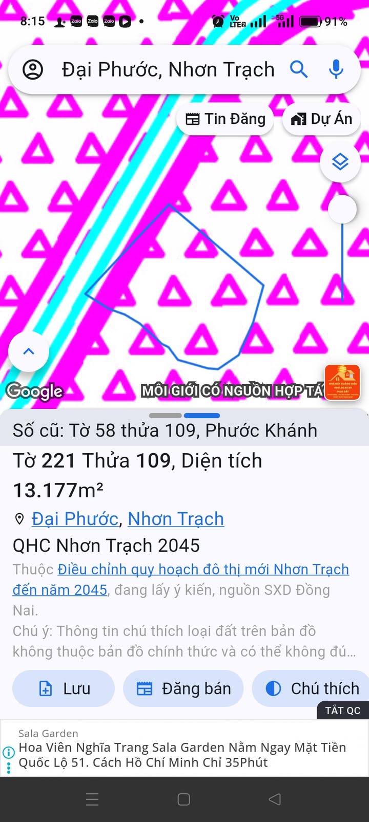 Đất nền Xã Phước Khánh, Huyện Nhơn Trạch, 1000m² giá 1 tỷ - Cơ hội đầu tư hấp dẫn!