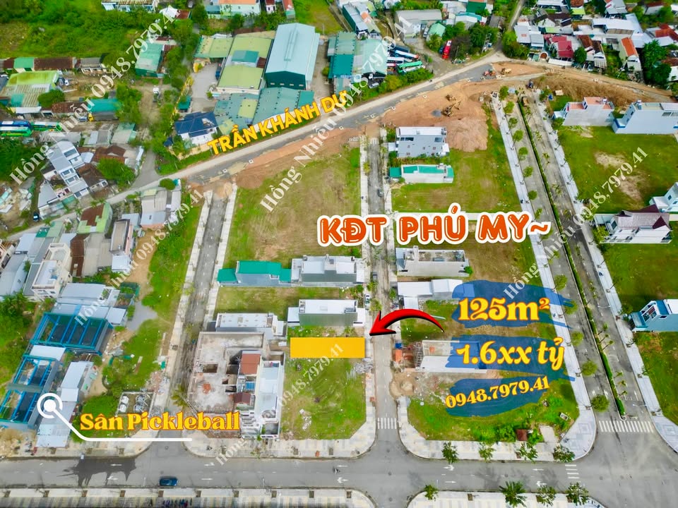 Đất nền Khu đô thị Phú Mỹ 125m² giá 1.6 tỷ - Lô đẹp không cống tủ!