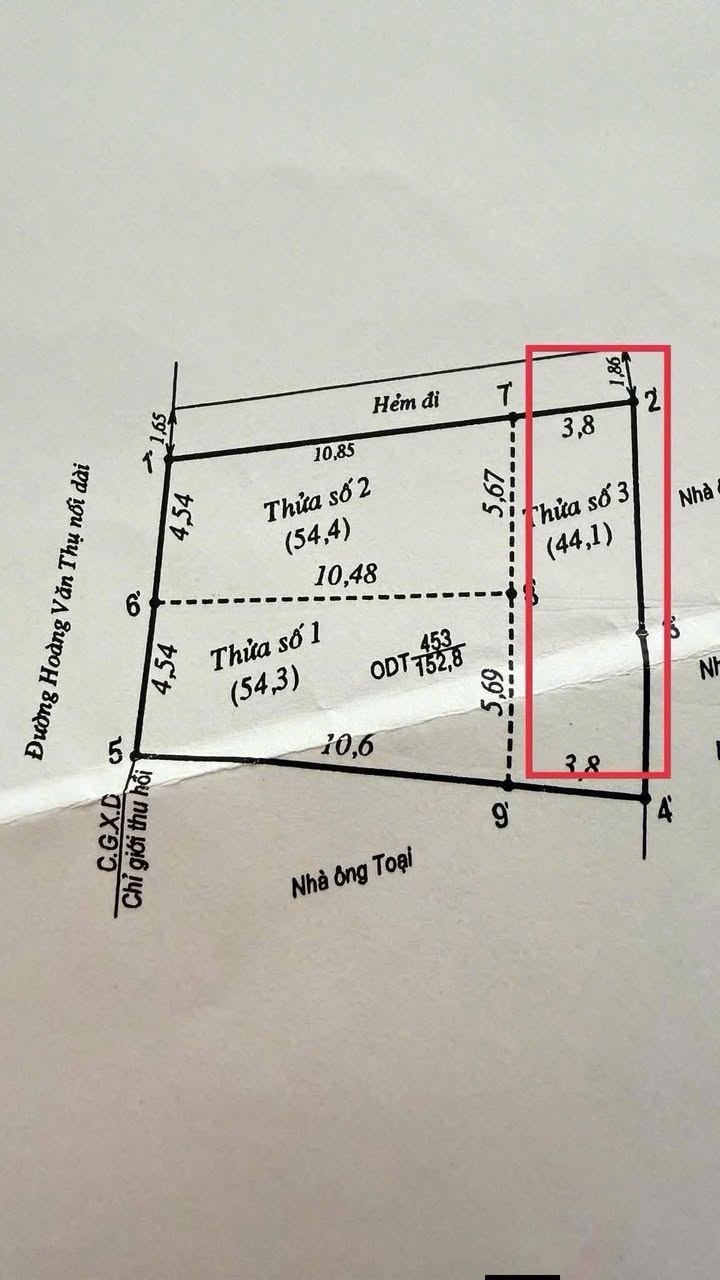 Đất hẻm Hoàng Văn Thụ, Quy Nhơn 44,1m² giá 2,65 tỷ - Cơ hội đầu tư tuyệt vời!