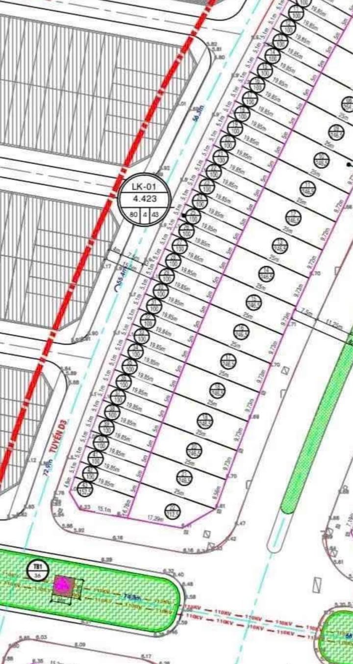 Đất nền dự án cao cấp LK1 Long Vân - Quy Nhơn 100m² giá chỉ từ 1.9 tỷ!