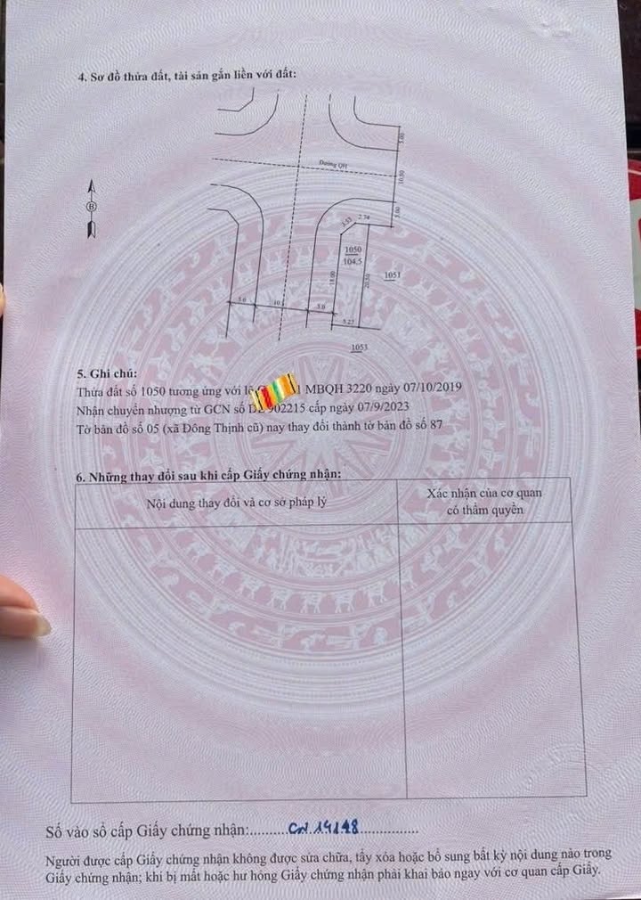 Lô đất đẹp tại MB 3220, Đông Thịnh, 105m² - Tiện ích đầy đủ, giá tốt!