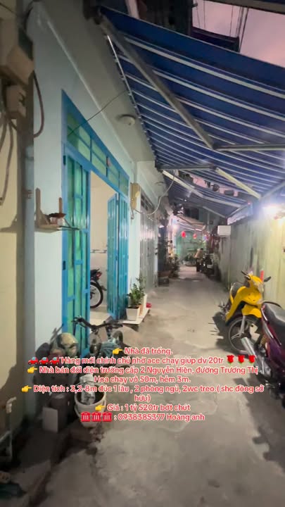 Nhà bán Quận 12 25m² giá 1.52 tỷ - Chính chủ, gần trường Nguyễn Hiền!