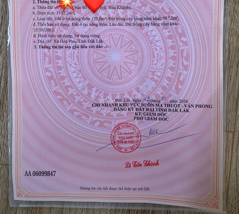 Đất thổ cư 1120m² tại Hòa Tân Tây, Phú Yên - Giá chỉ 1.45 tỷ, bớt lộc nhẹ!