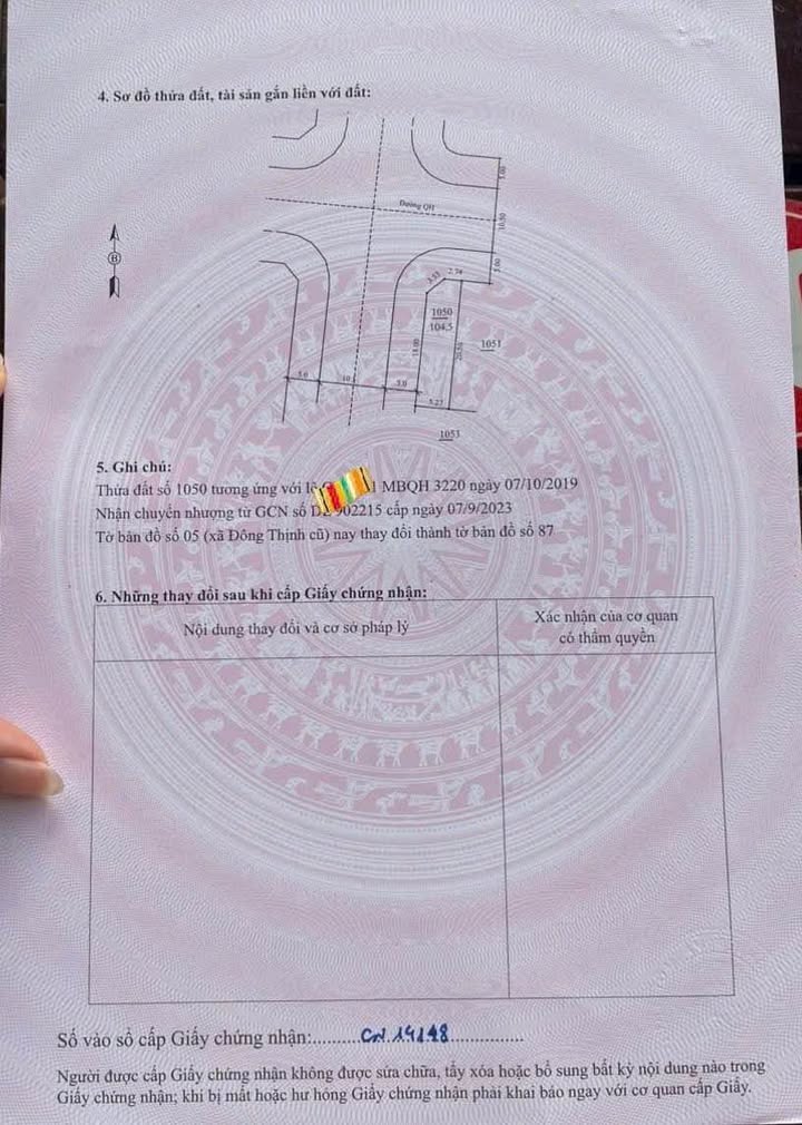 Lô đất đẹp MB 3220 Đông Thịnh 105m² giá 2.6 tỷ - Tiện ích ngập tràn