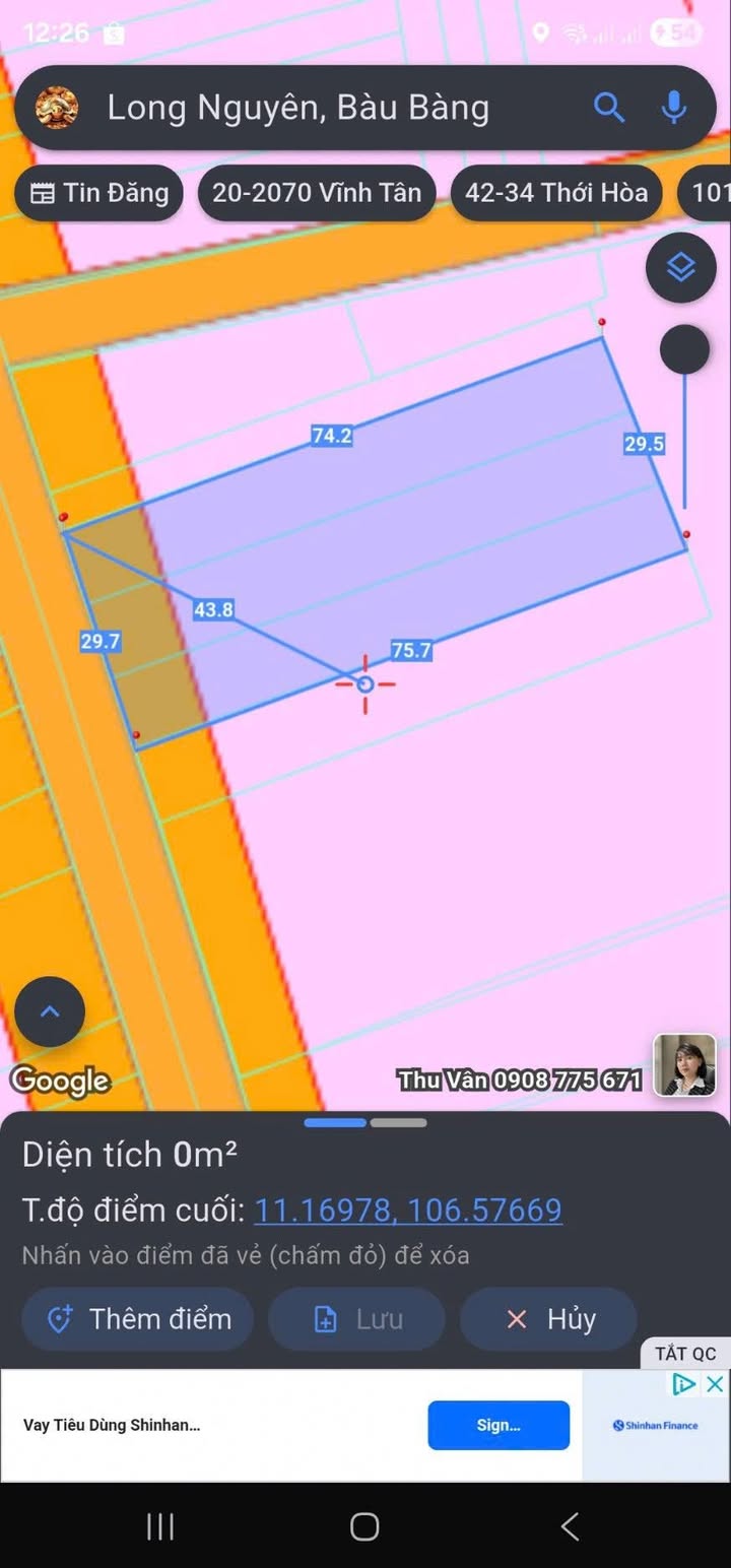 Đất nền mặt tiền ĐT 749A, Xã Long Nguyên, 2250m² - Giá tốt đầu tư!