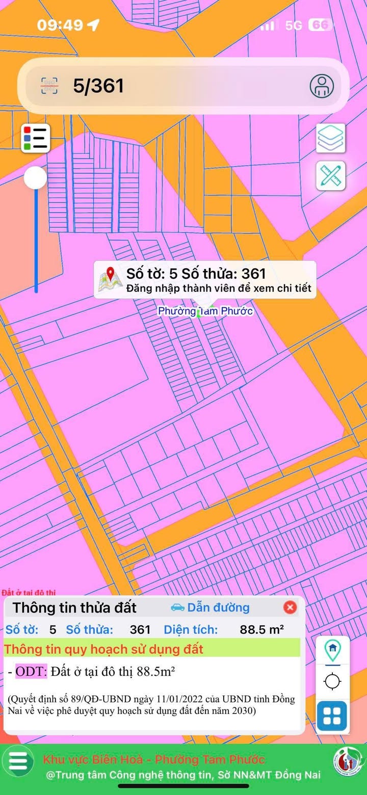 Đất nền Tam Phước, Biên Hòa 95m² giá thương lượng - Vị trí kết nối thuận lợi!