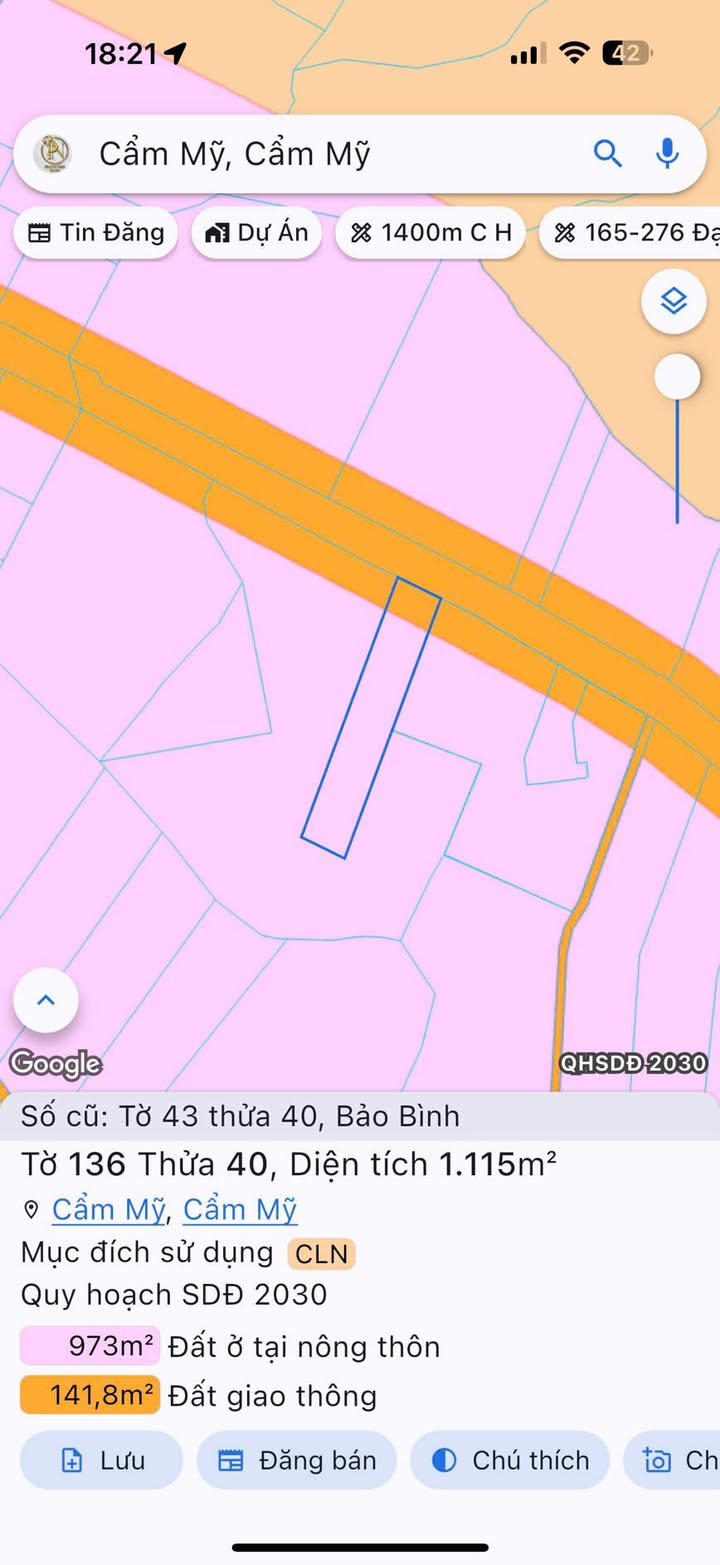 Đất mặt tiền đường nhựa Xuân Định - Lâm San 1,115m² chỉ 4.399 tỷ - Sổ hồng chính chủ!