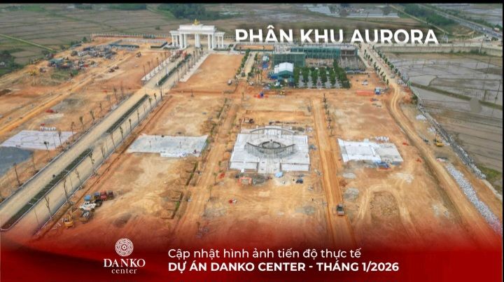 Đất biệt thự lô góc 260m² tại DANKO CENTER, Tuyên Quang - Gần công viên và hồ bơi