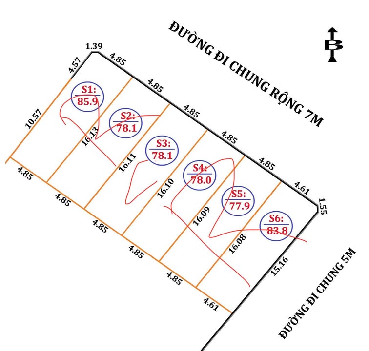 Đất nền Nghi Thái 78,1m² giá 1.06 tỷ - Hướng Tây Nam, giao thông thuận lợi!
