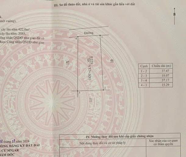 Đất thổ cư Ea Pốk 555m² giá 1.2 tỷ - Đầu tư sinh lời ngay!