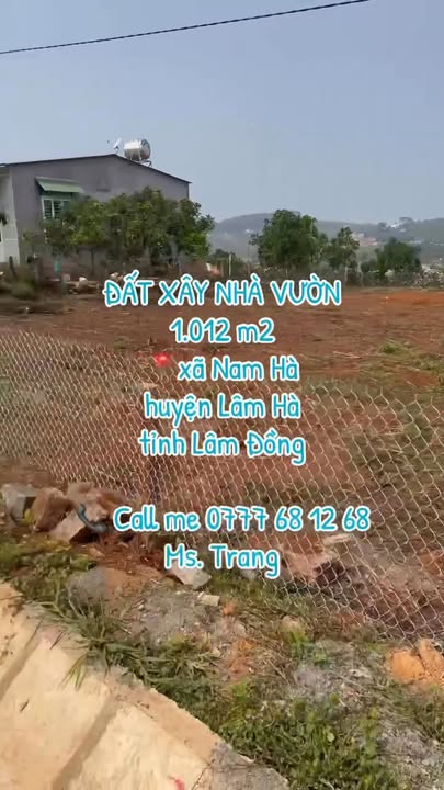 Đất nền xã Nam Hà - Lâm Hà 1000m² giá thỏa thuận - Không gian yên tĩnh lý tưởng!