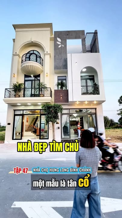 Nhà 3 tầng tại Hưng Long, Bình Chánh 75m² giá 4.6 tỷ - Thiết kế sang trọng, gần chợ!