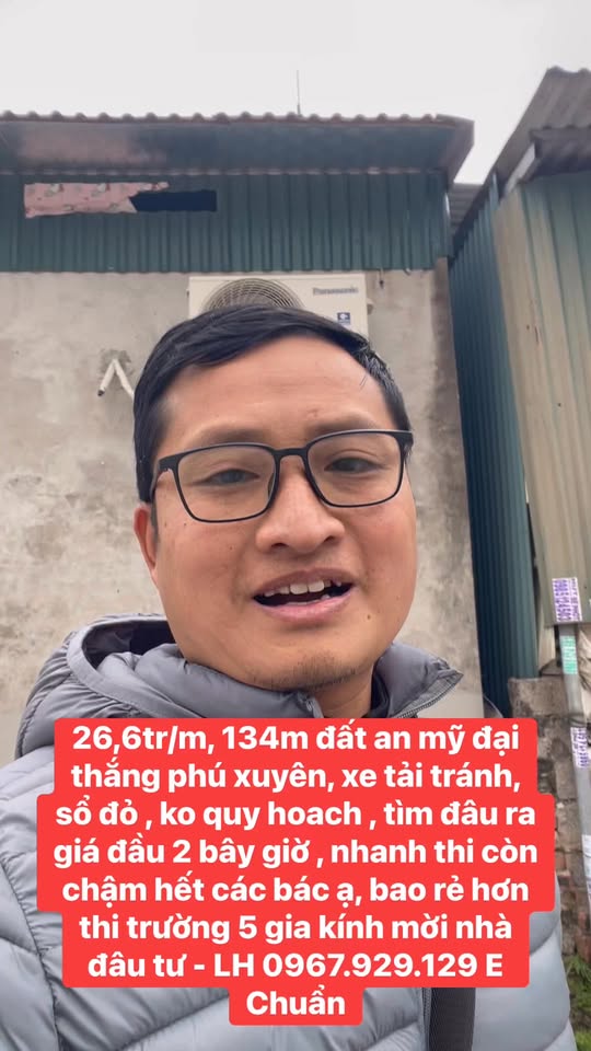 Đất nền 134m² tại Đại Xuyên, Phú Xuyên - Giá chỉ 3.576 tỷ, cơ hội đầu tư hiếm có!