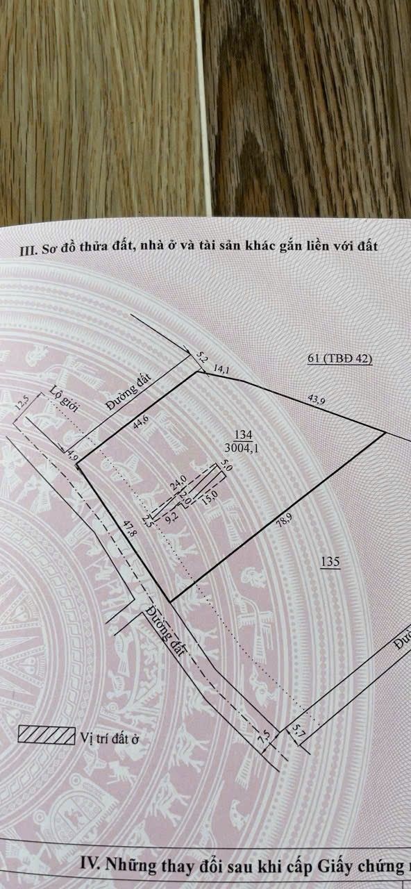 Đất Farm Thị trấn Di Linh 1080m² giá 1.5 tỷ - Sổ hồng chính chủ