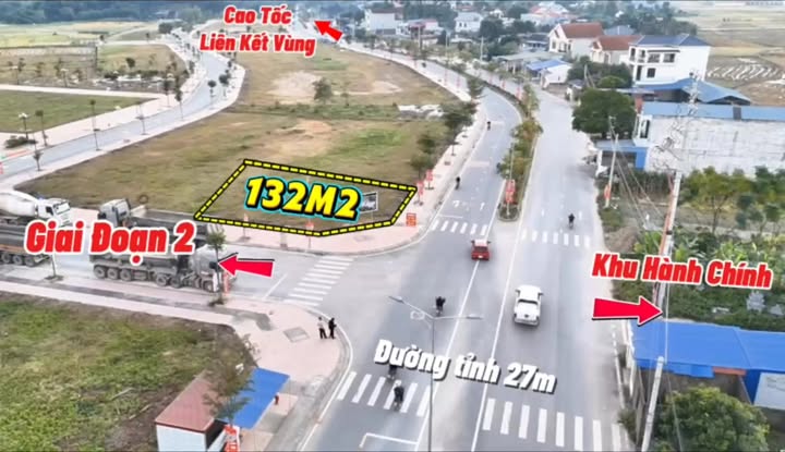Đất nền lô góc 132m² tại KDT Hùng Sơn, Thái Nguyên - Kinh doanh hiệu quả!
