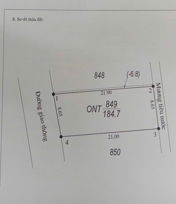 Đất nền thôn Liên Giang, huyện Thạch Hà, 184m² giá 1.1 tỷ - Cơ hội đầu tư hiếm có!