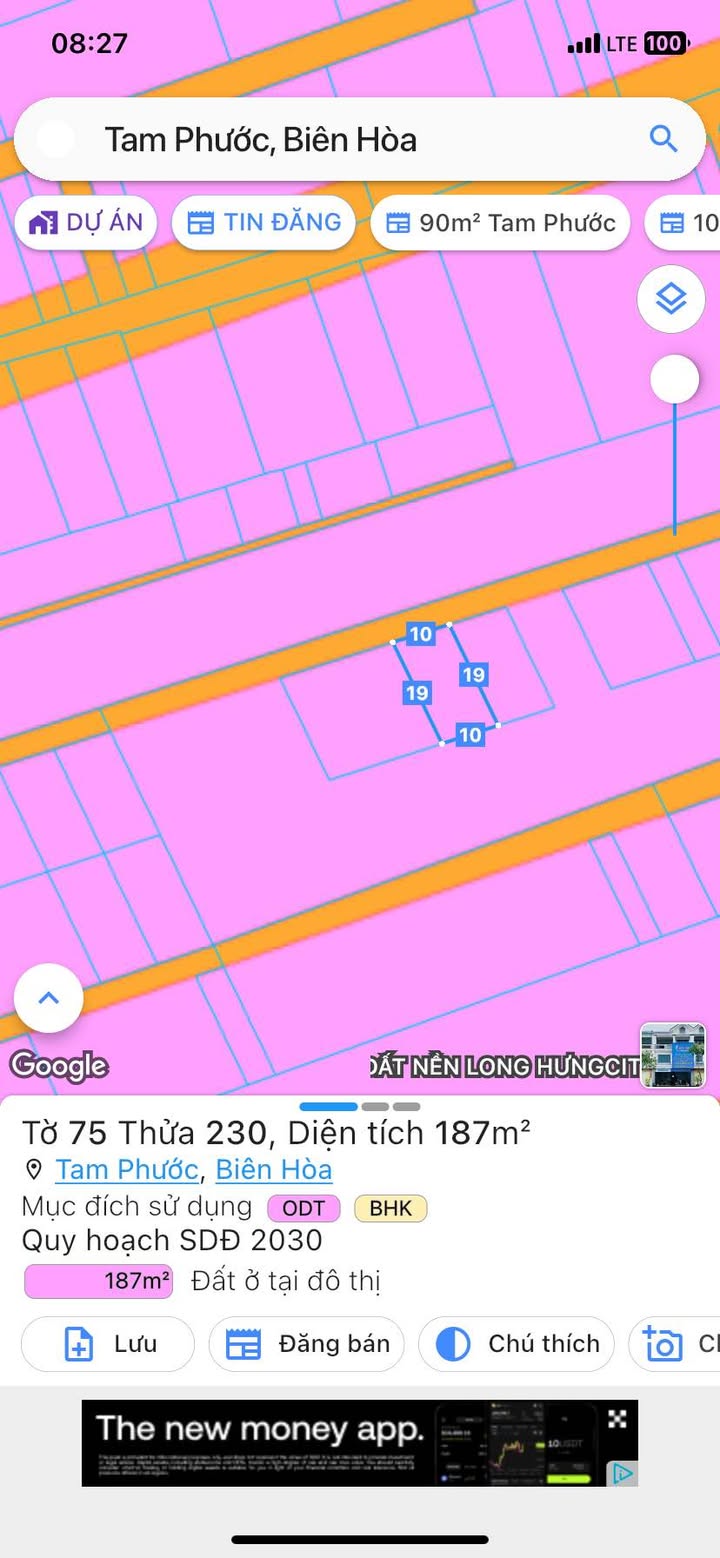 Đất nền đẹp tại cổng chính Lục quân 2, Tam Phước 190m² - Giá đầu tư hấp dẫn!